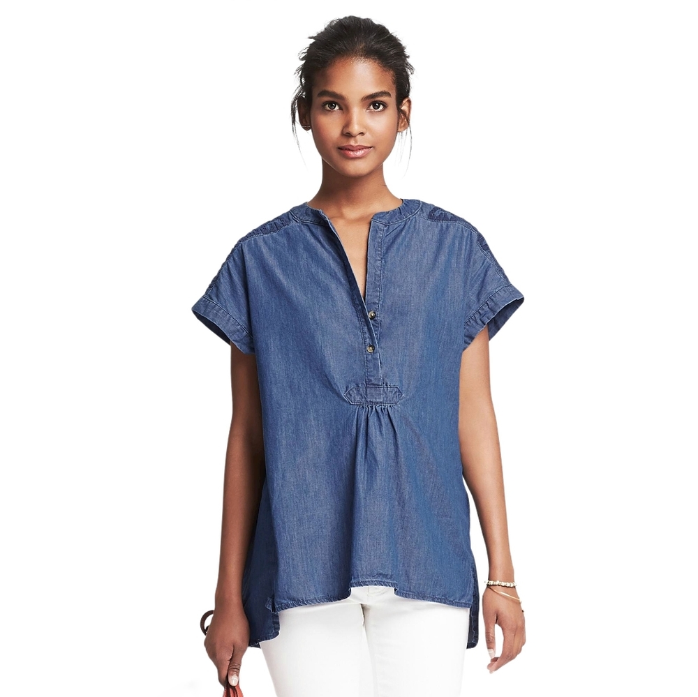 Banana Republic Heritage Denim Tunic Top XS